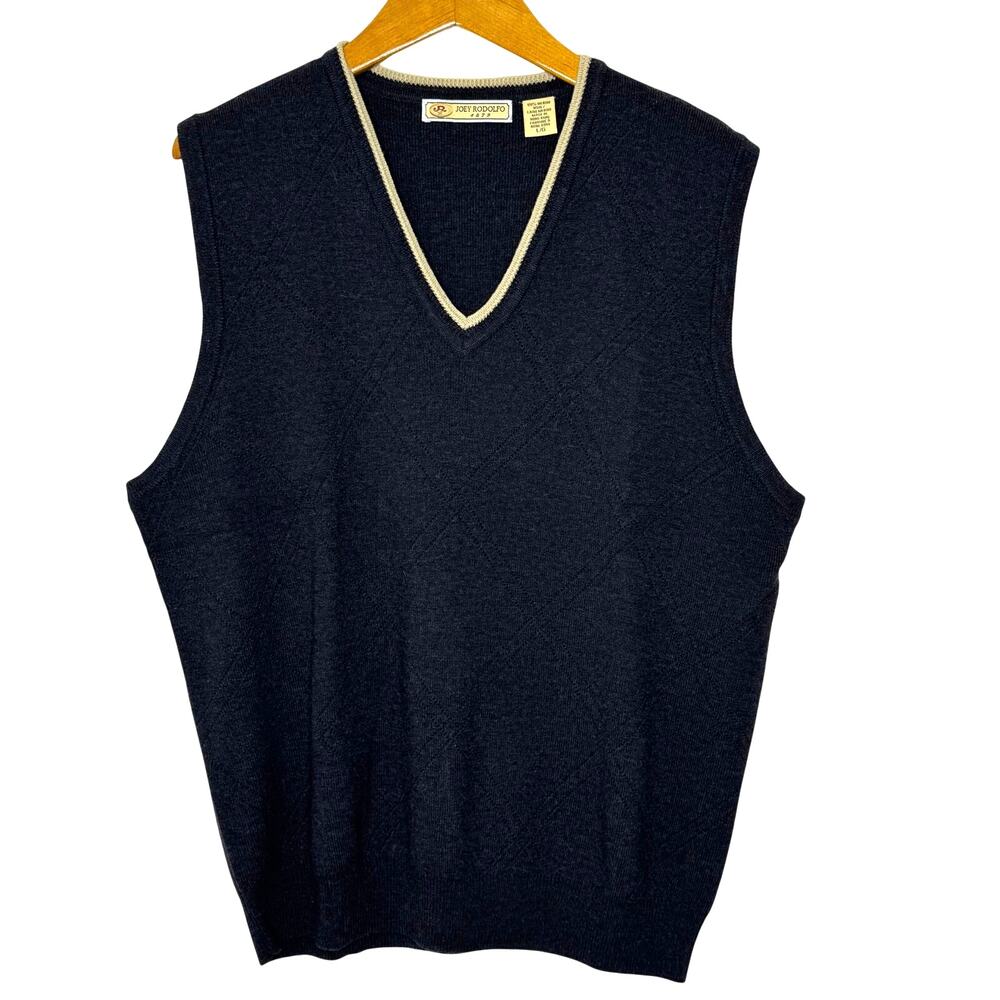 Joey Rodolfo Merino Wool Sweater Vest mens Large